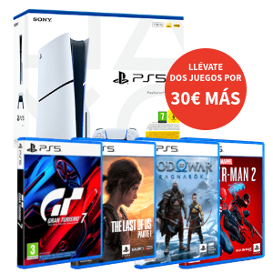 PSDays Consola PlayStation 5 + 2 Juegos x 30€